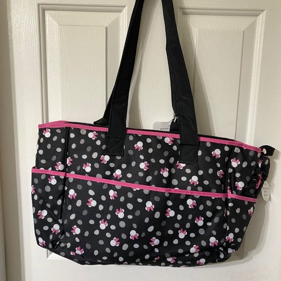 NWT Disney Baby Minnie Mouse Diaper Bag Set - Picture 6 of 8